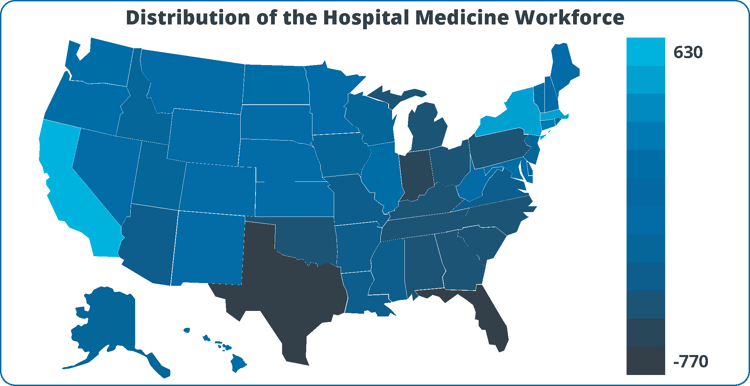 Distribution of the Hospital Medicine Workforce