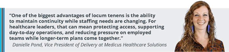 Hospital Medicine Locums - Danielle Pond, Vice President of Delivery at Medicus Healthcare Solutions
