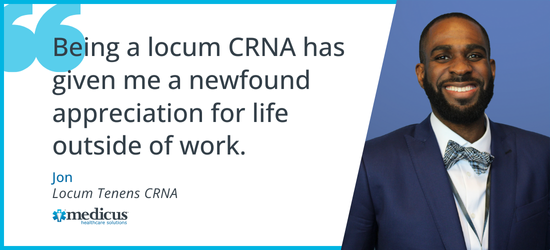 Medicus Locum Tenens CRNA Work-Life Balance