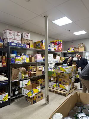 Medicus employees at Nashua Soup Kitchen