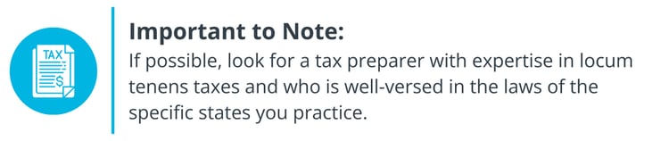 Prepare for Locum Tenens Taxes - Find a Qualified Tax Preparer