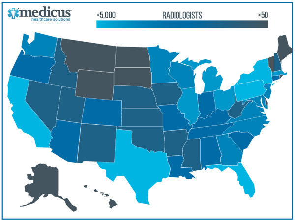 Radiology Job Outlook - Concentrations of radiologists-1