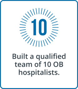 The Medicus Transition Program - OB Hospitalist team in under 30 days
