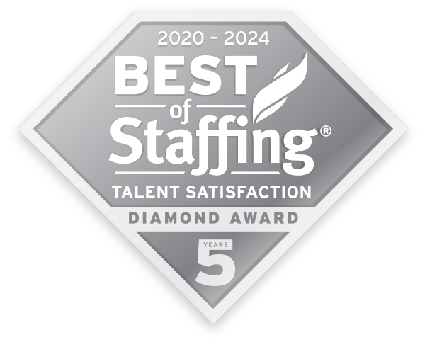 Clearly Rated Best of Staffing Talent Satisfaction Diamond 2024