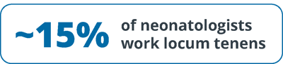 medicus-neonatal-neonatologist-locum-tenens-workforce-percentage-statistic