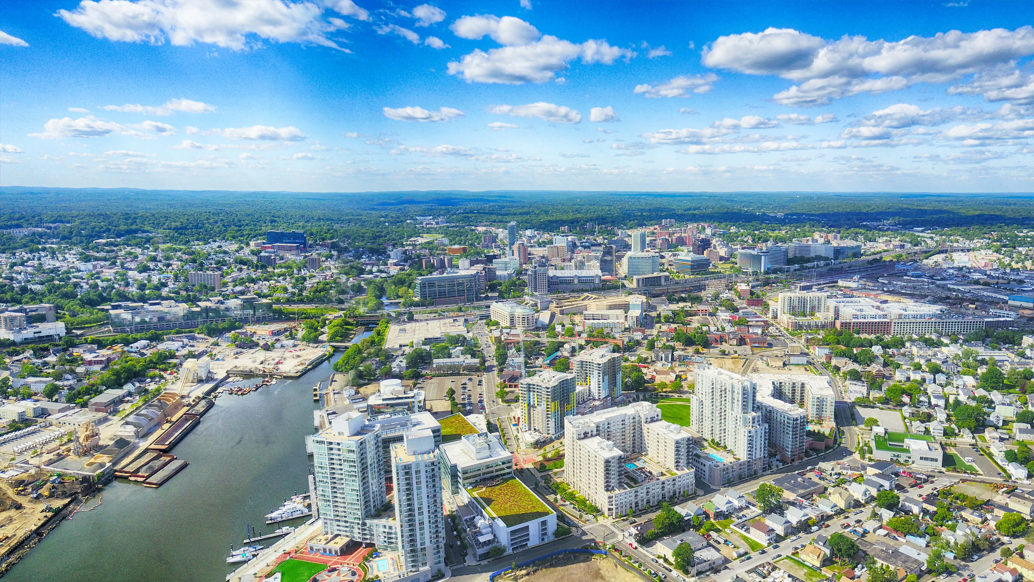 Stamford, Connecticut Skyline View 