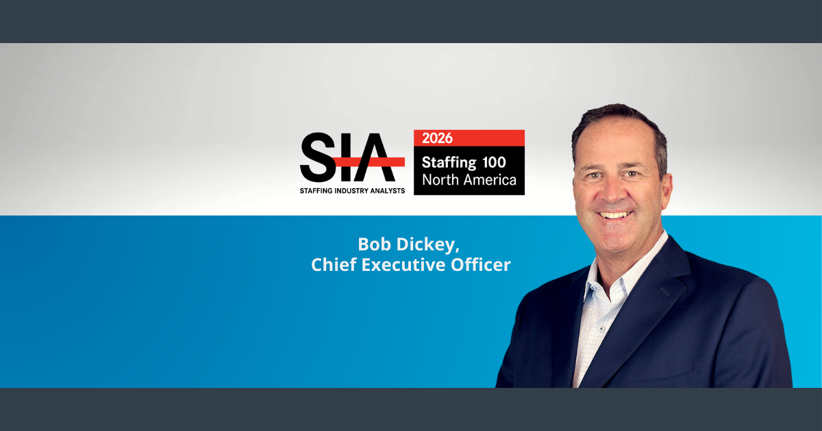 Bob Dickey Named in Staffing Industry Analysts %28SIA%29 2026 Staffing 100 List-1