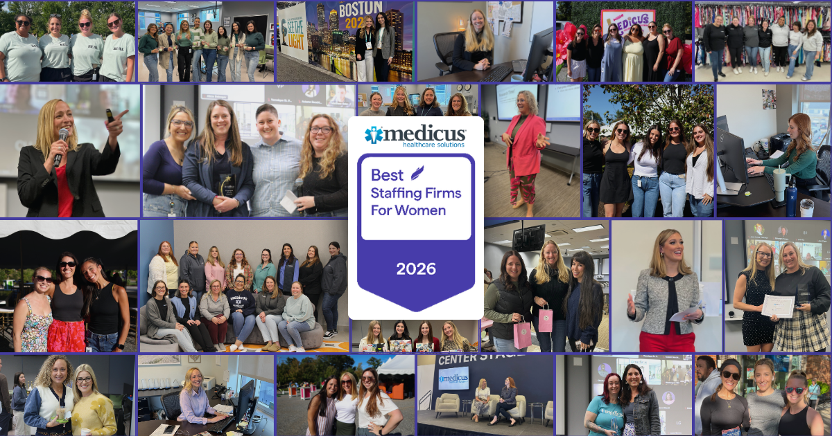 Medicus Healthcare Solutions Named to ClearlyRated%E2%80%99s 2026 Best Staffing Firms for Women List