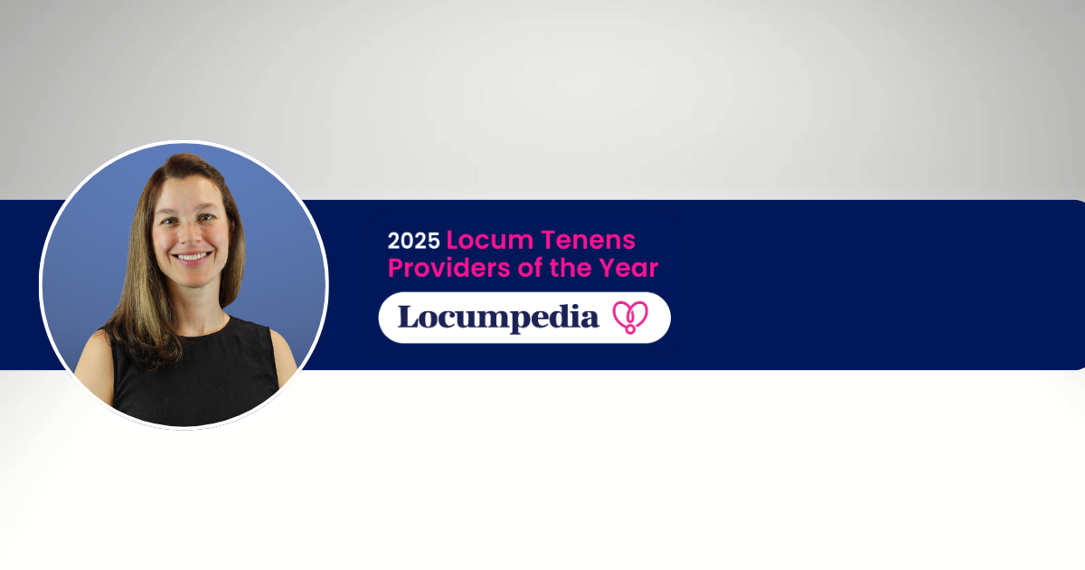 Medicus Anesthesiologist Dr. Goodwin Named Locumpedia Provider of the Year