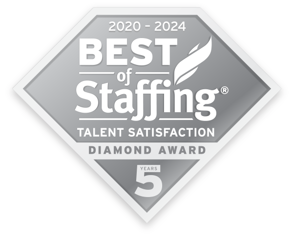 Clearly Rated Best of Staffing Talent Satisfaction Diamond Award 2024