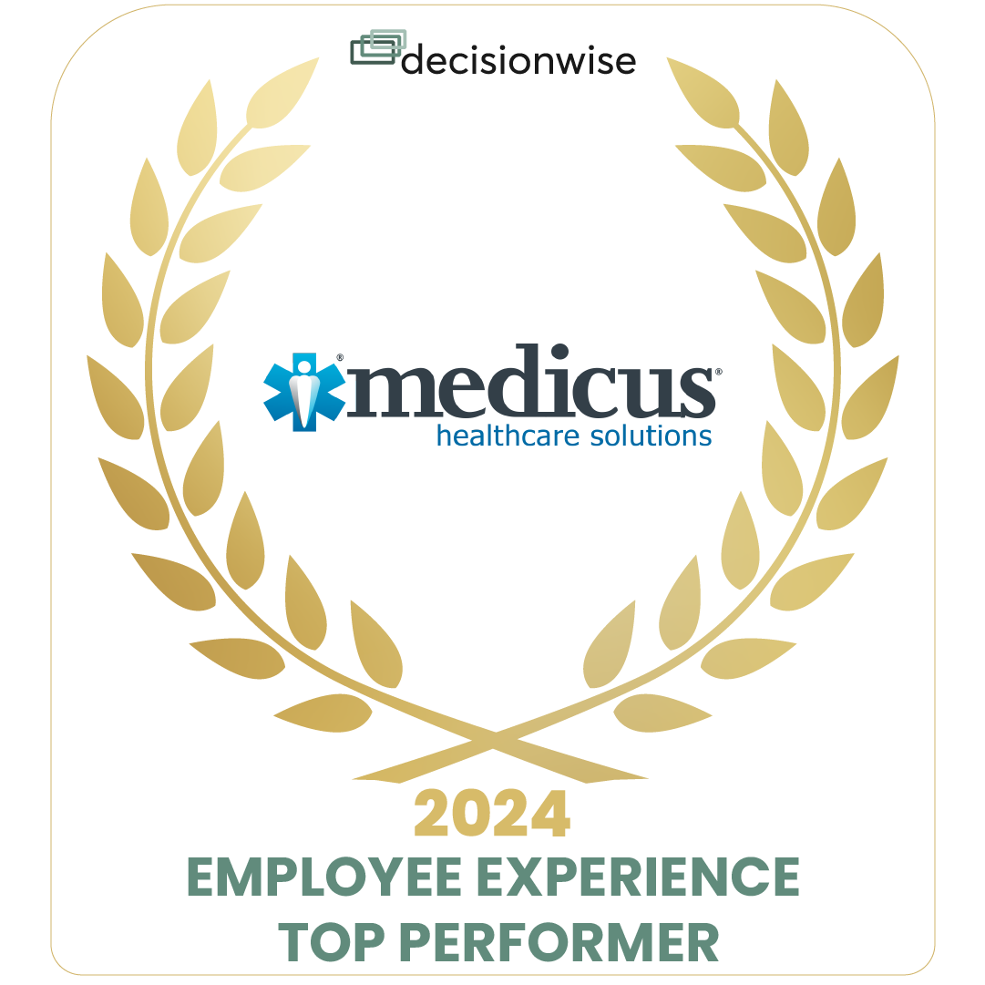 Decisionwise Employee Experience Top Performer Award Medicus Healthcare Solutions