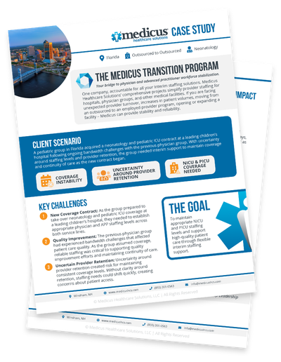medicus-transition-program-securing-NICU-and-PICU-coverage-florida-childrens-hospital